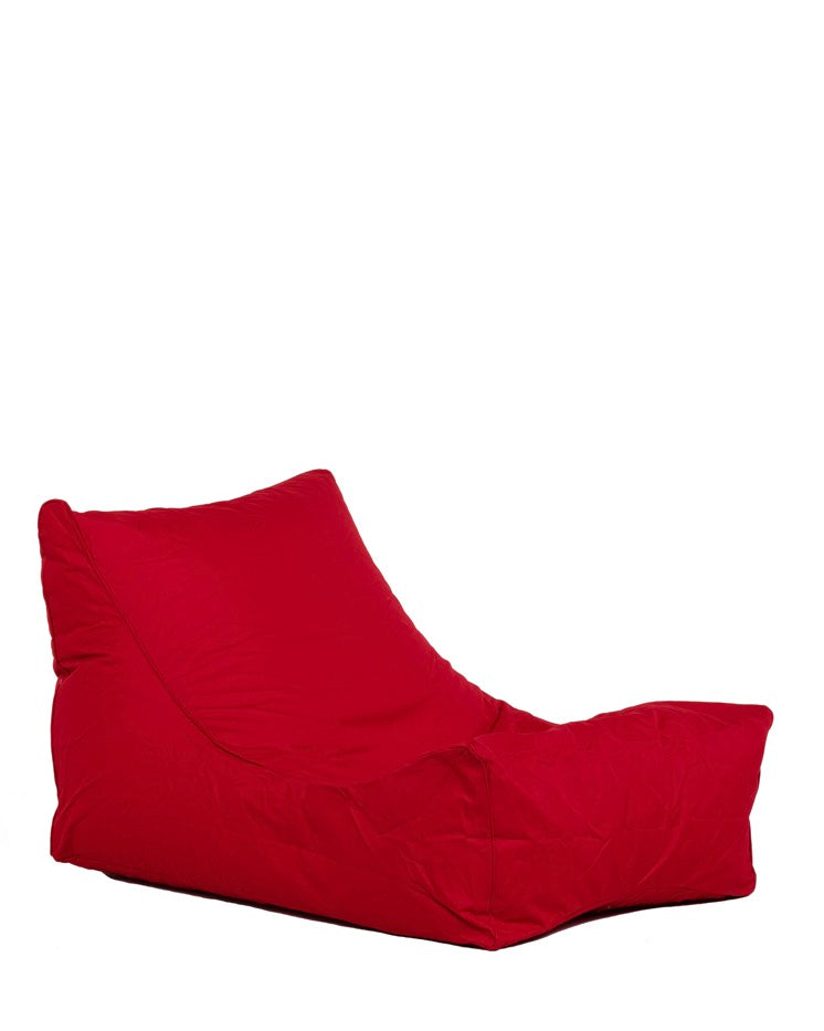 Pouf Cosy - 125x70x25/65cm - Rouge