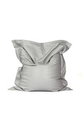 Pouf Beanbag Leatherlook - 159x129cm - Gris Clair Argenté
