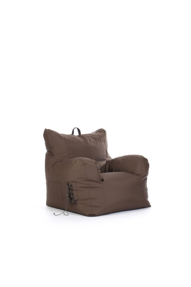 Pouf Beansofa - 95x13,5cm - Marron