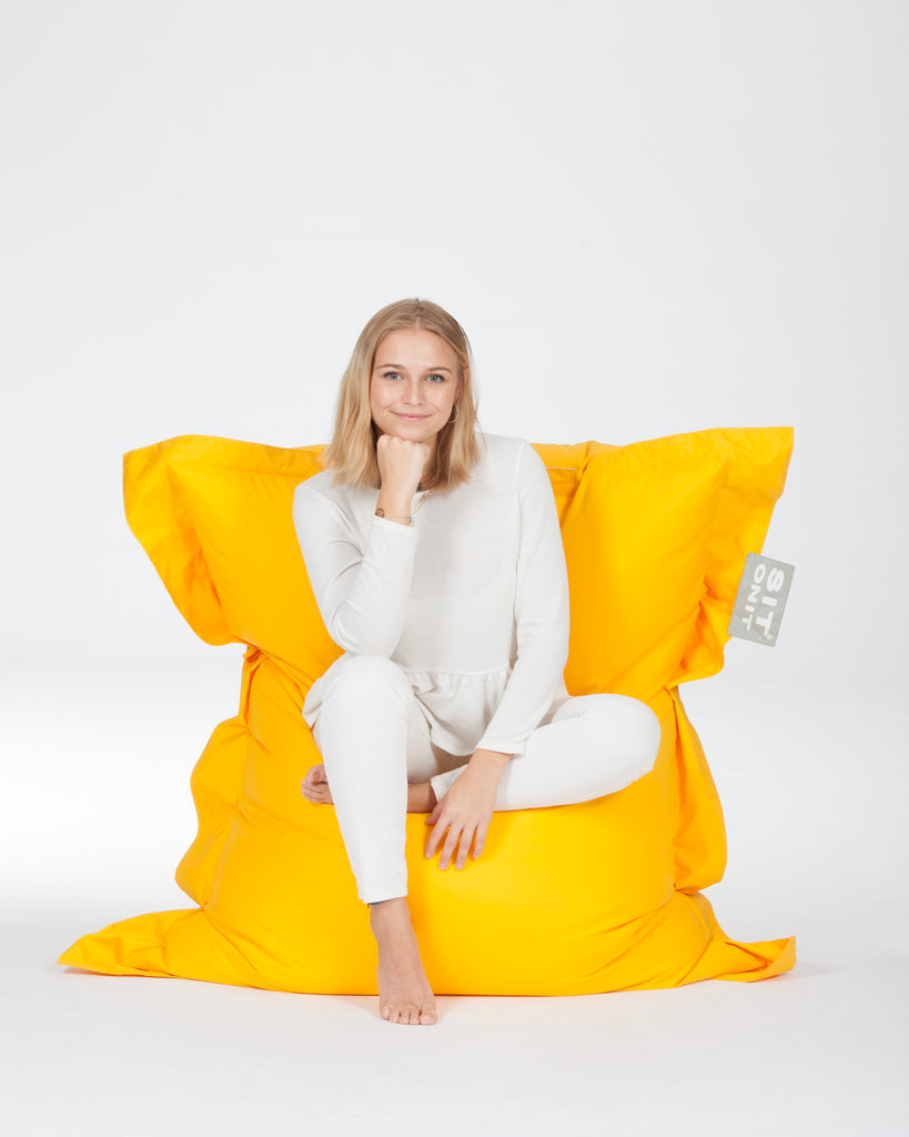 Pouf Beanbag - 159x129cm - Jaune