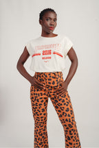 Le Pantalon Randy Leo Cognac En Velours