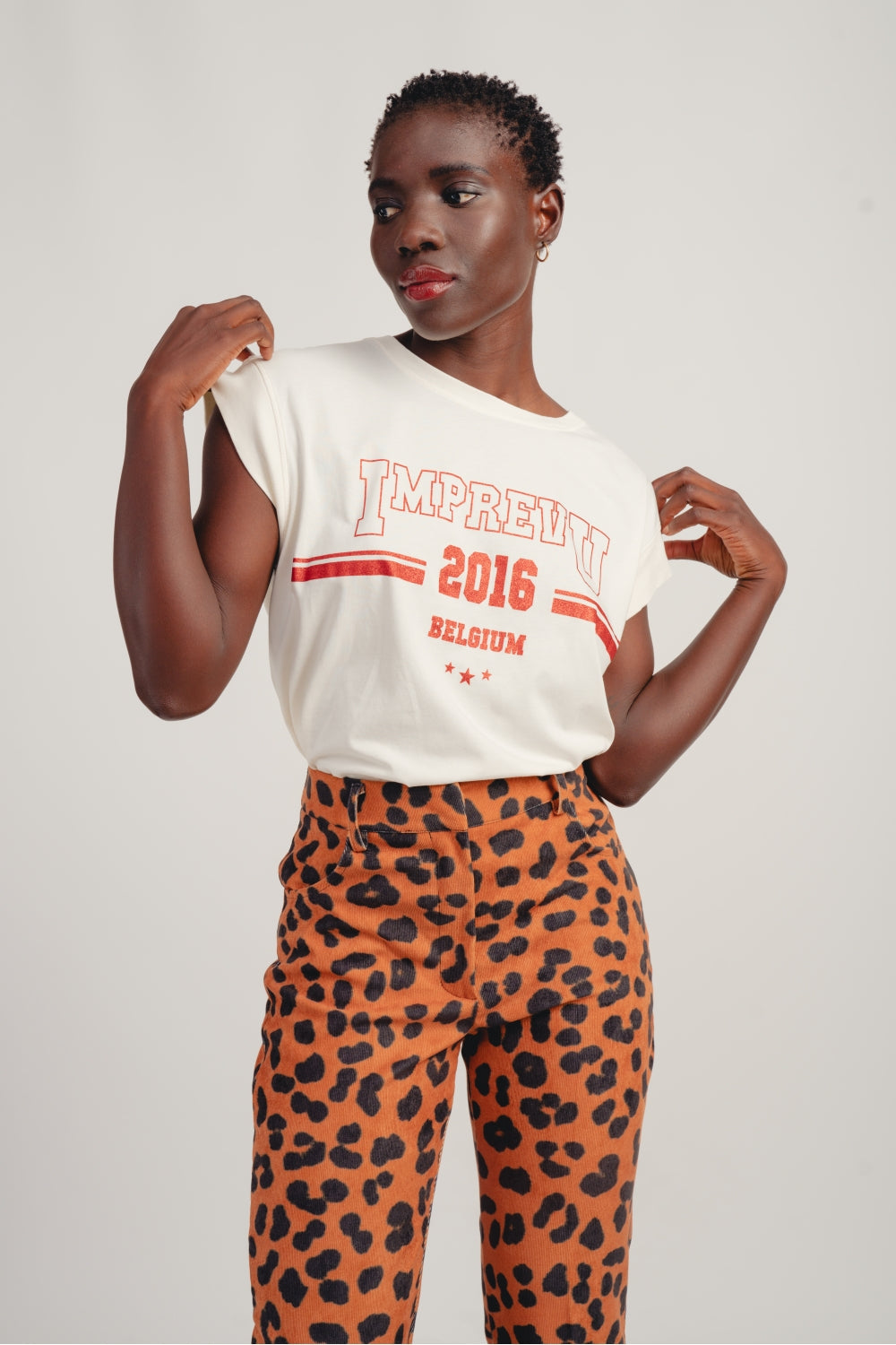 Le Pantalon Randy Leo Cognac En Velours