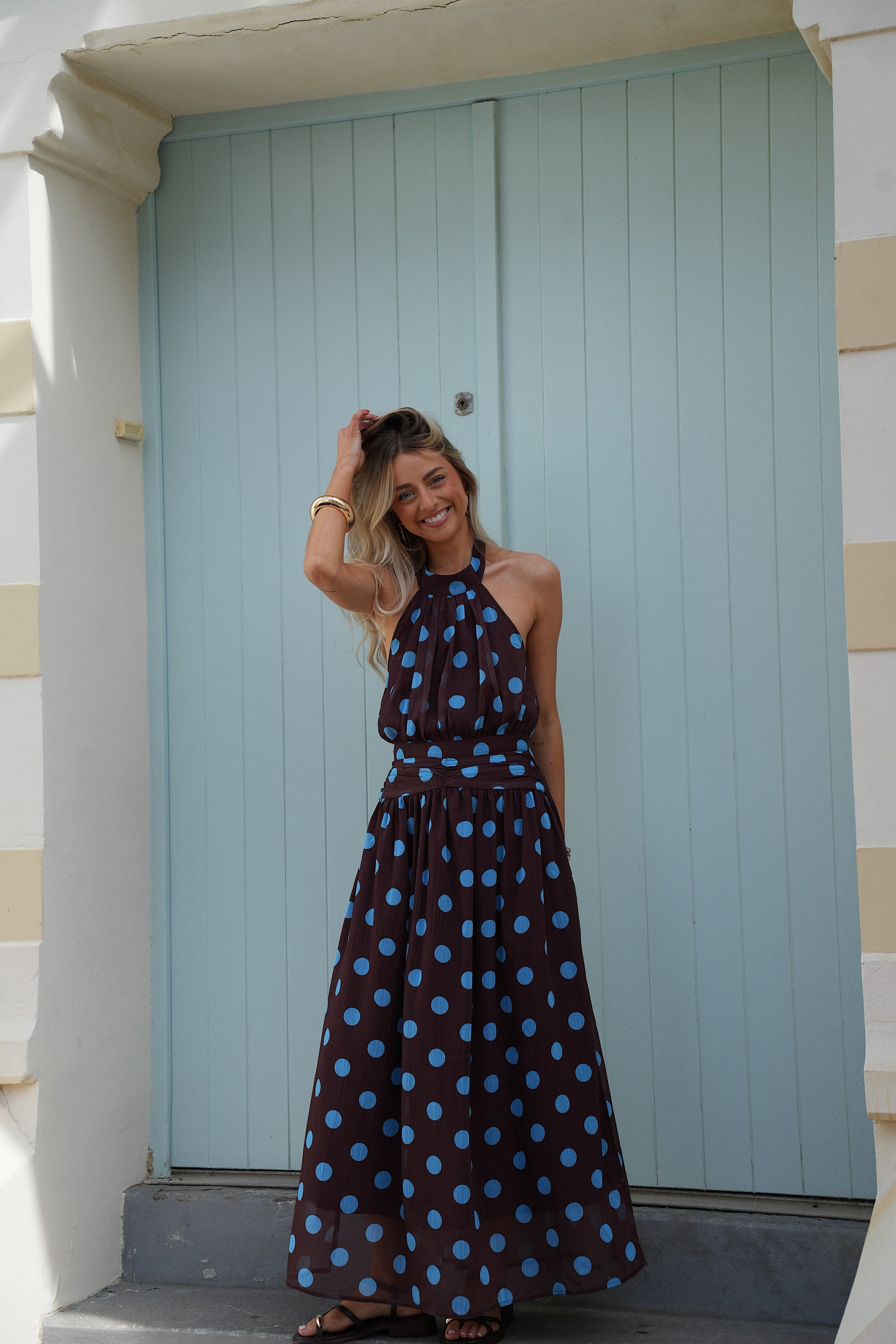 Robe À Pois Eve - Chocolat