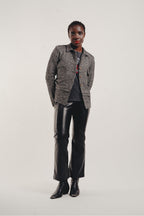 Le Pantalon Rodney Effet Cuir Noir