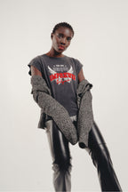 Le Pantalon Rodney Effet Cuir Noir