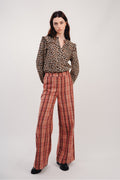 Le Pantalon Neil A  Carreaux Rouges