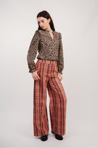 Le Pantalon Neil A  Carreaux Rouges