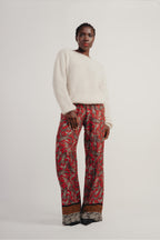 Le Pantalon Large Tracy Leo Cachemire