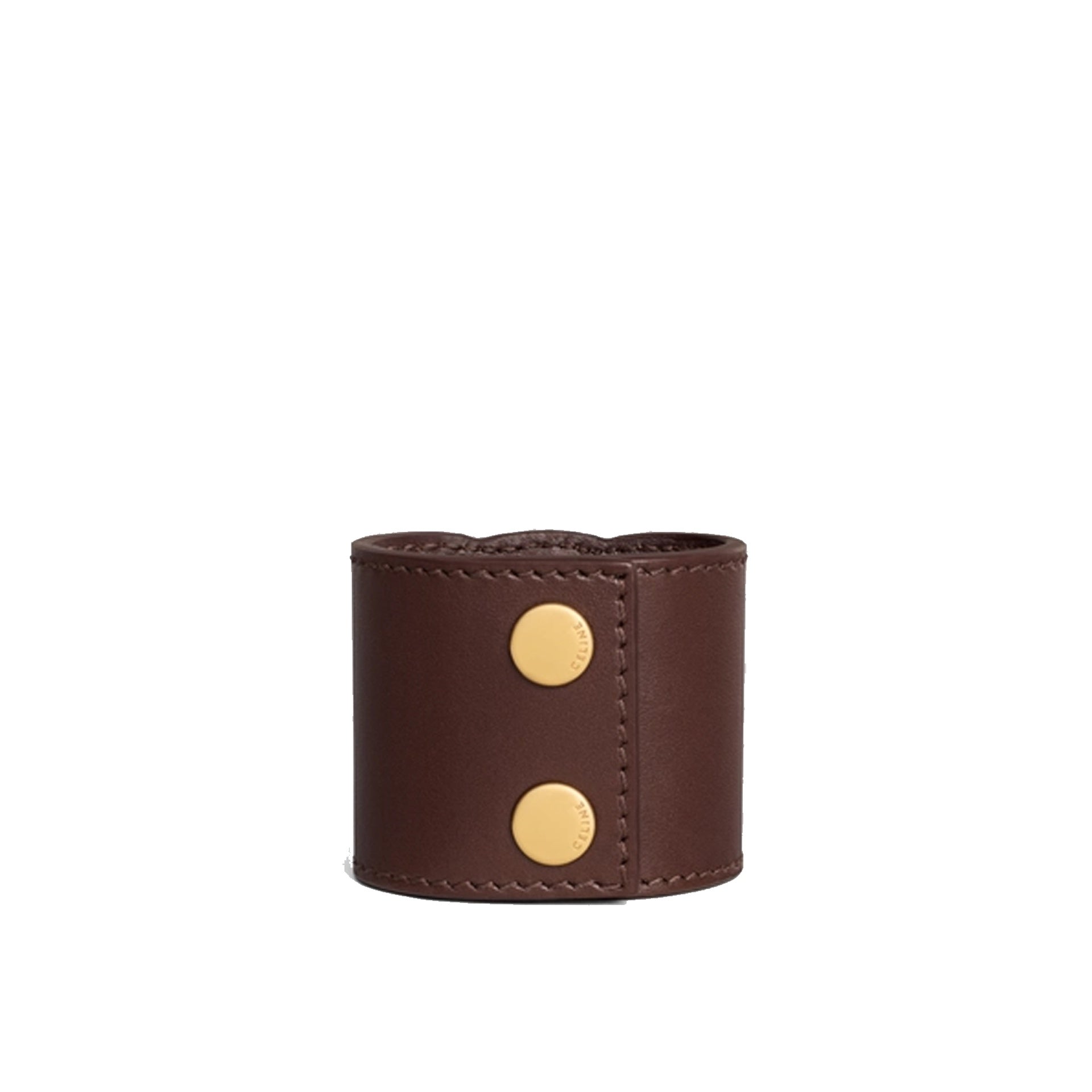Celine - Pince À Cheveux Leather - Femme - Brown
