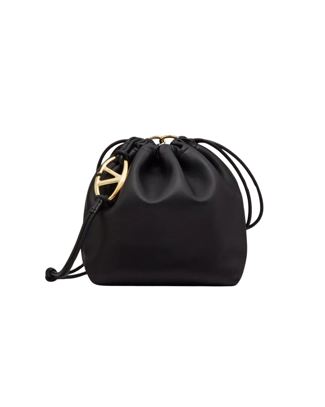 Valentino Garavani VLogo Pouf Bucket Bag Leather Medium