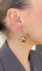 Boucles D'Oreilles Asymmetric Pearl