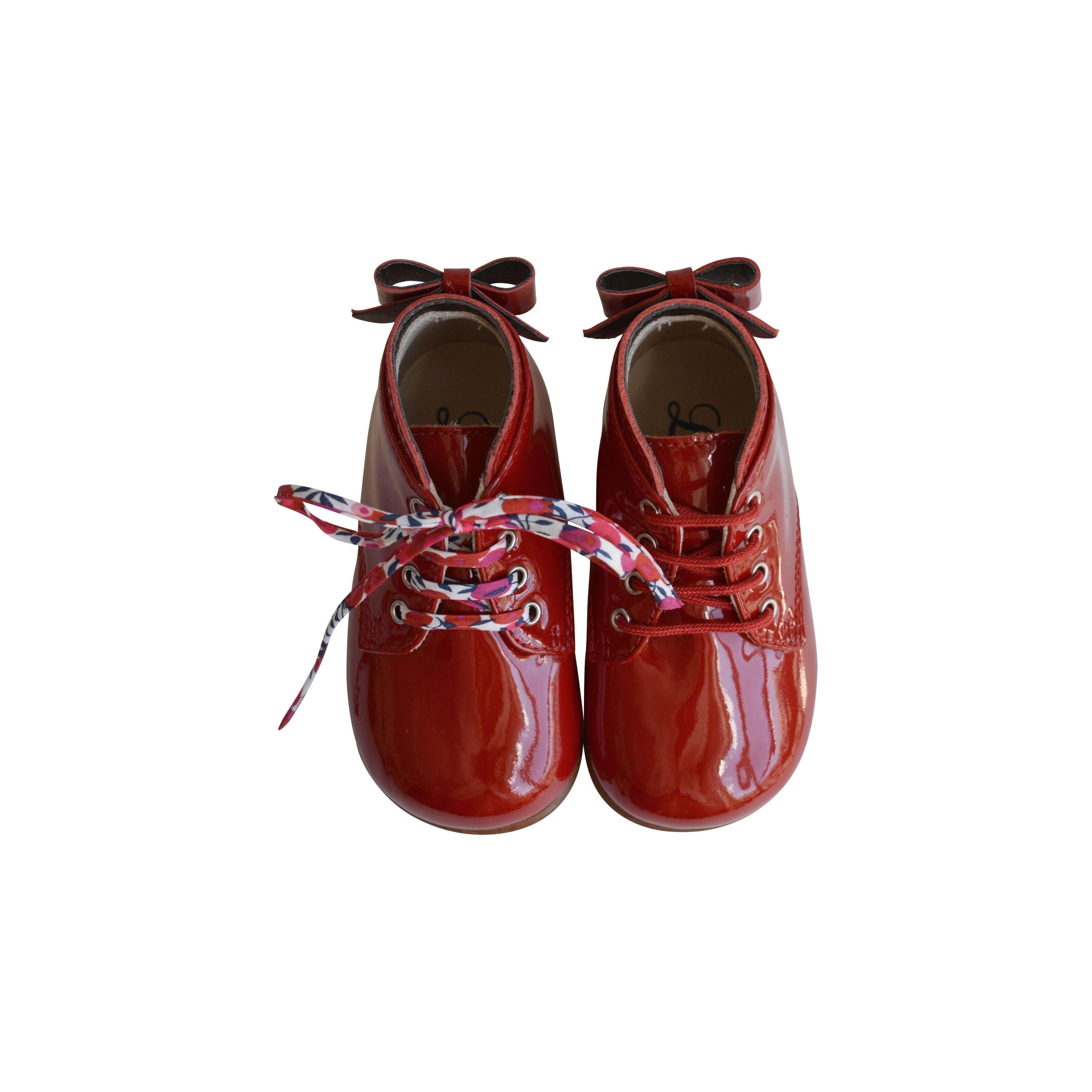 Chaussures Bottillons Albertine - Vernis Rouge - Fille