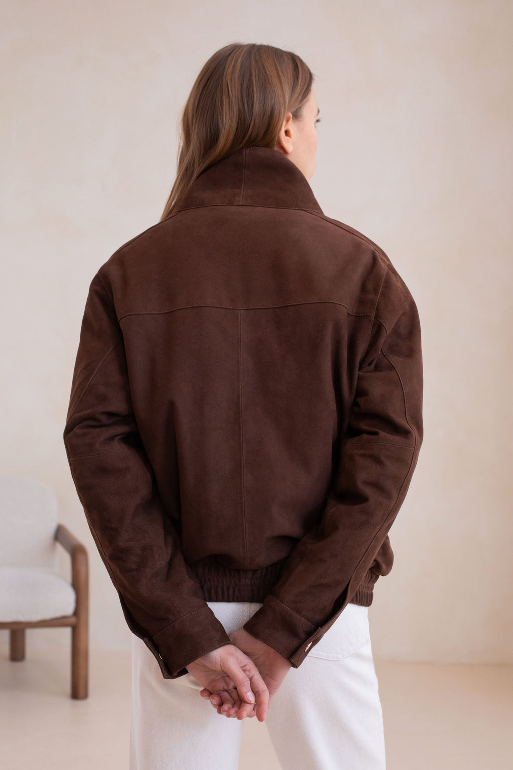 Veste En Cuir Le Richie - Marron Fonce