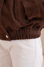 Veste En Cuir Le Richie - Marron Fonce