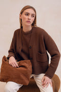 Pull En Maille Le Vivaldi - Marron Moyen