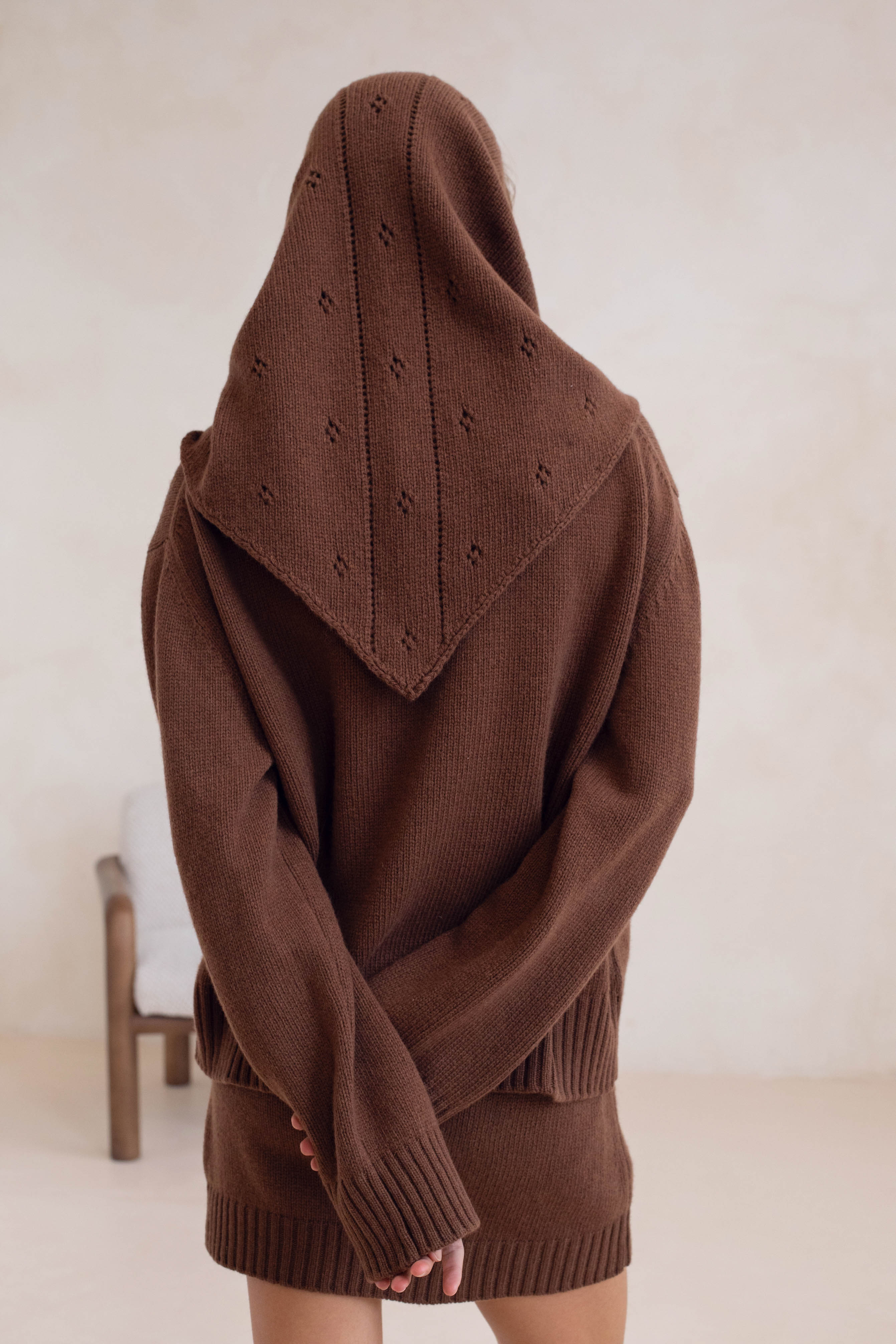 Pull En Maille Le Chopin - Marron Moyen