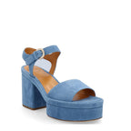 Chloé Platform Sandals - Blue - Femme