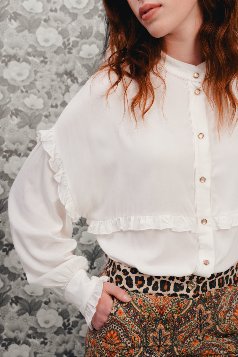 La Chemise Fiona Unie Blanche Vintage