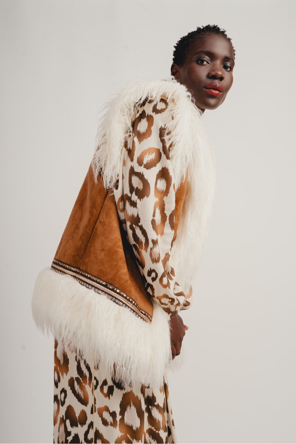 La Veste Aretha Folk Effet Daim