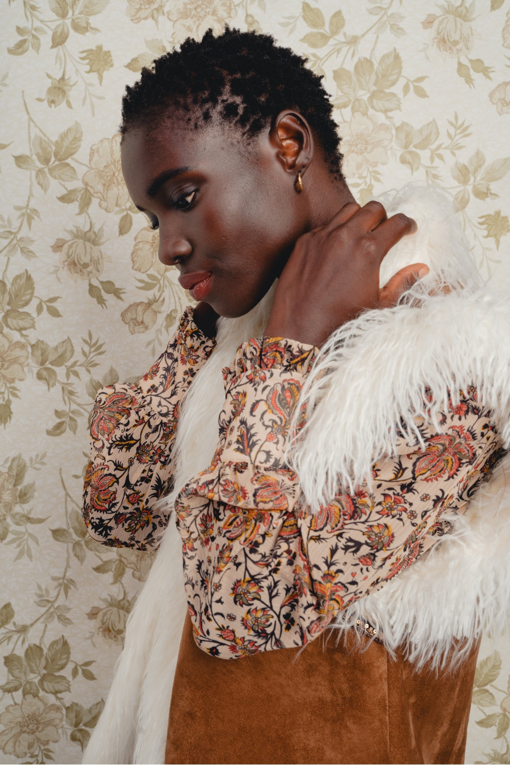 La Veste Aretha Folk Effet Daim