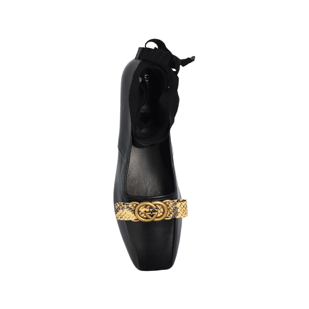 Ballerines Gucci Double G Ballet - Black - Femme