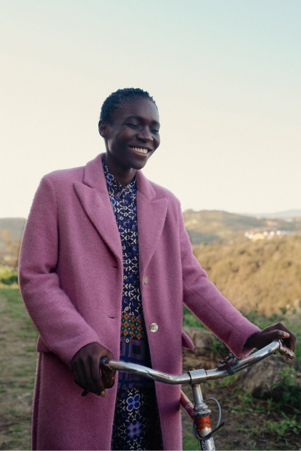 Le Maxi Manteau Alberto Rose