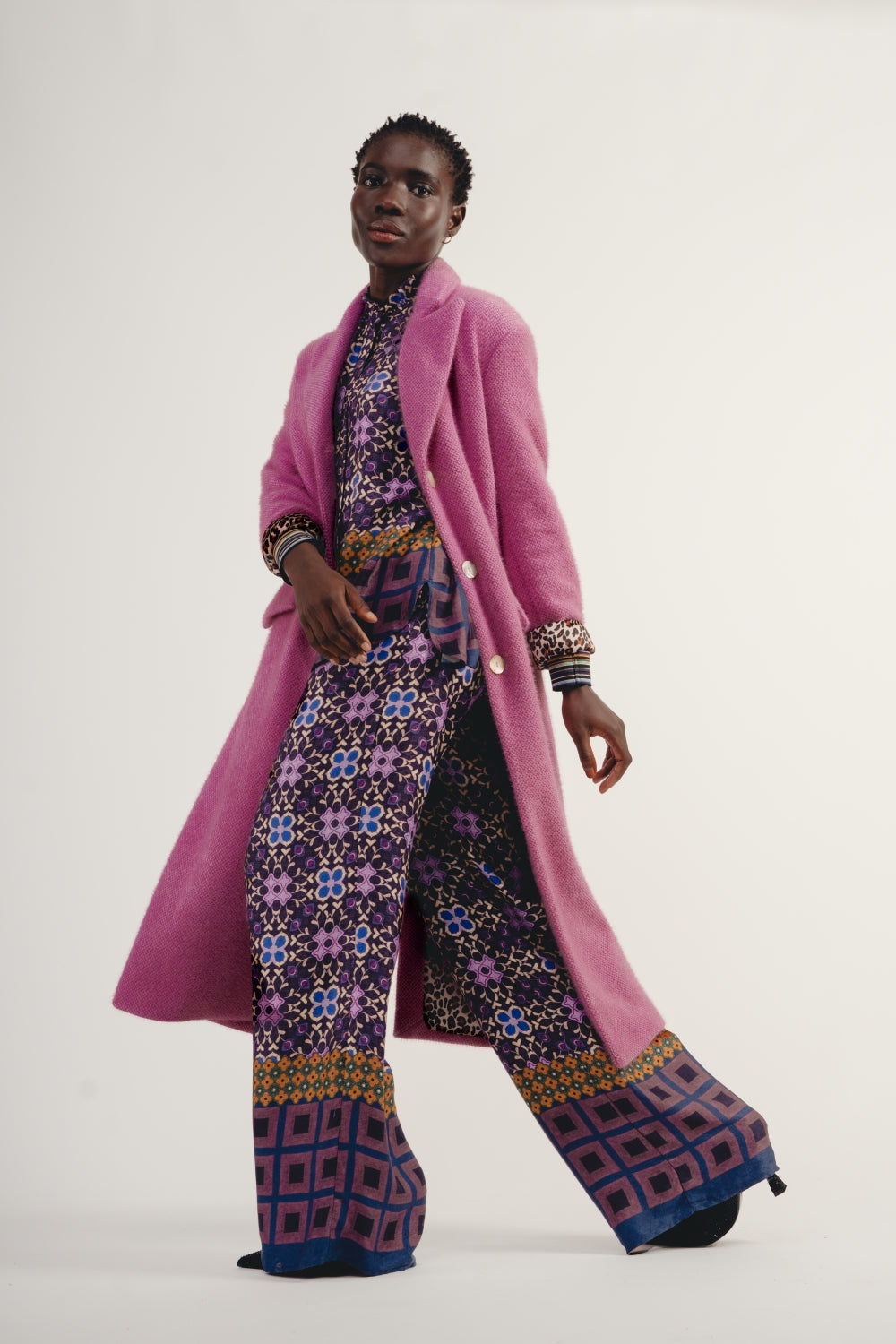 Le Maxi Manteau Alberto Rose