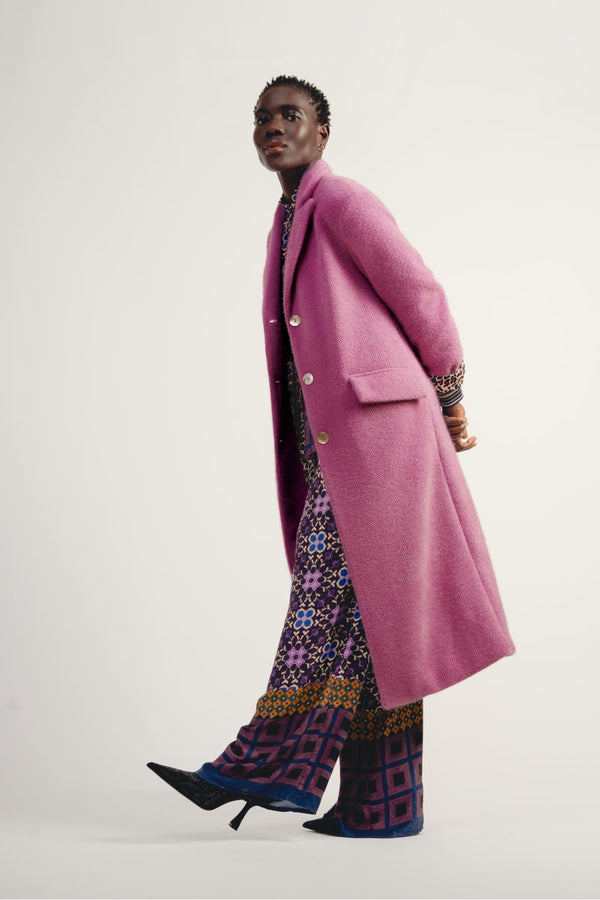Le Maxi Manteau Alberto Rose