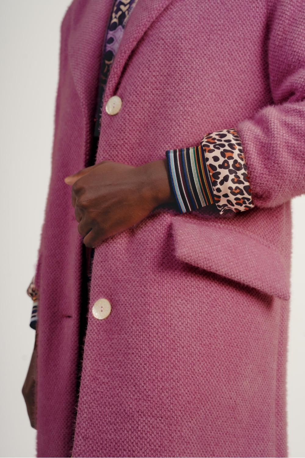 Le Maxi Manteau Alberto Rose