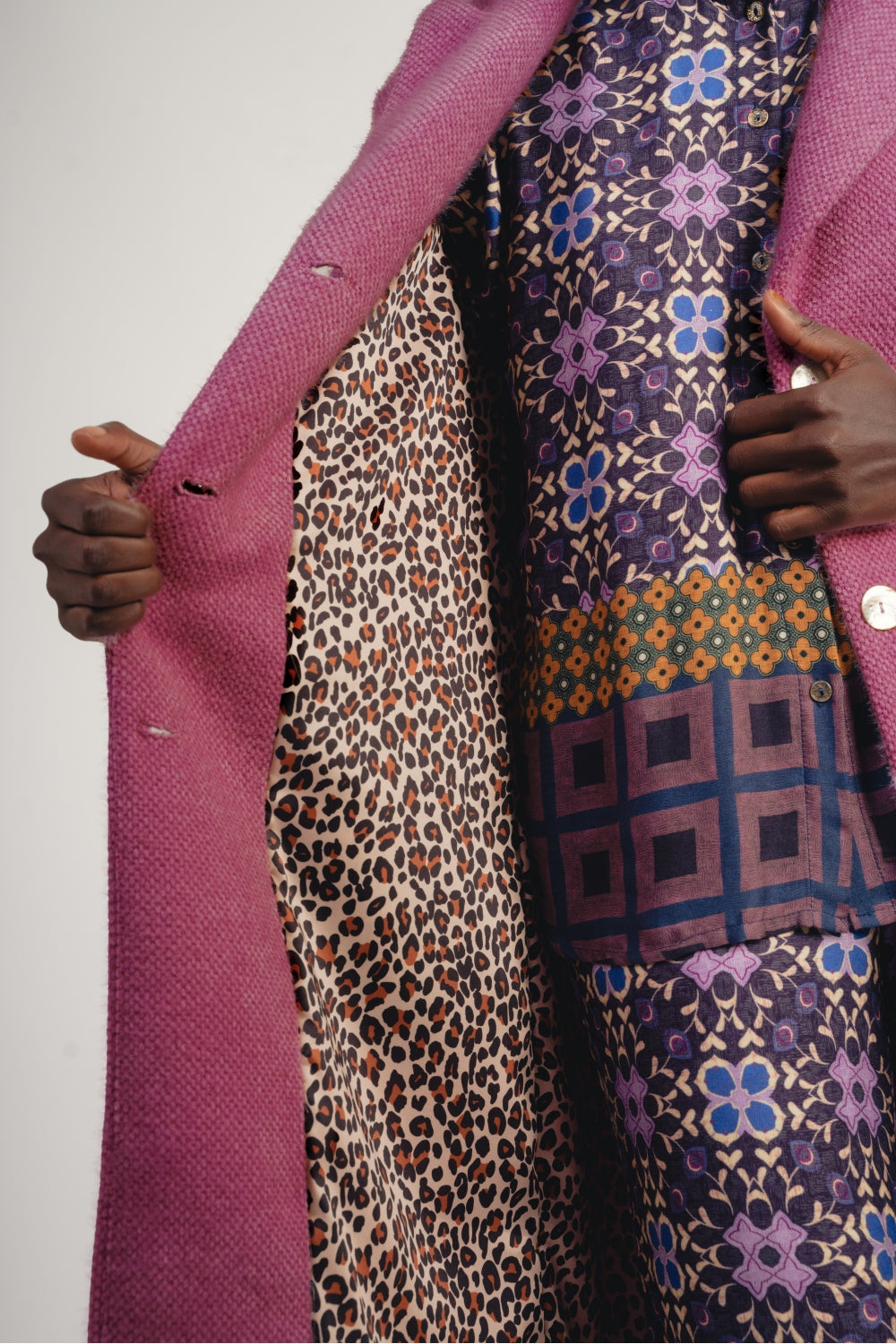 Le Maxi Manteau Alberto Rose