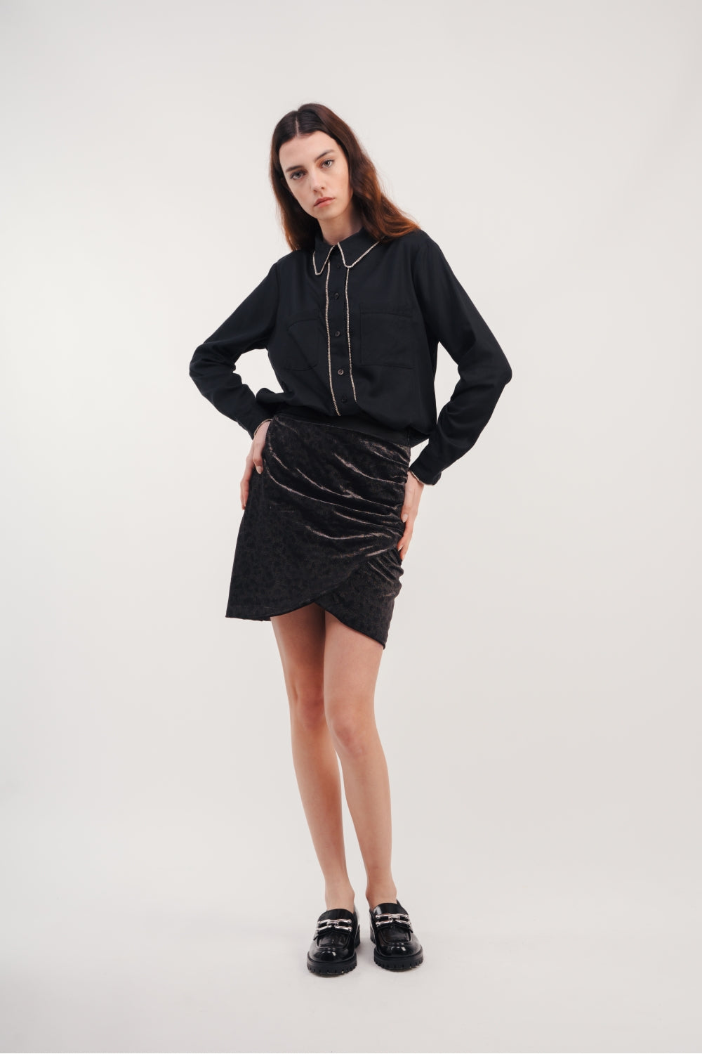 La Chemise Joe Strass Noirs