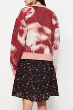 The Kooples - Pull Tie And Dye En Laine Et Alpaga Rose - Femme
