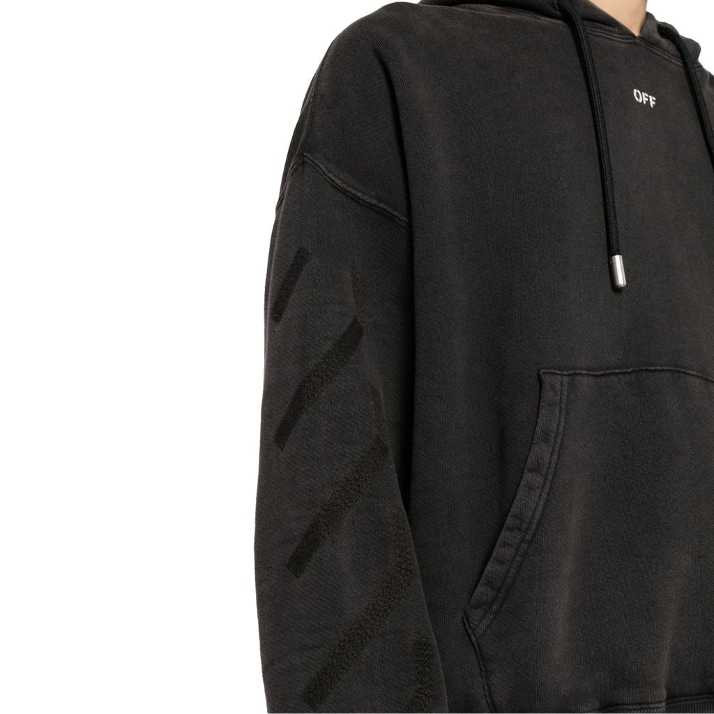 Sweatshirt Off-White St. Matthew Over Cotton Hoodie - Black - Homme