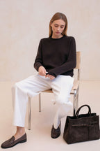 Pull En Maille Le Rimbaud - Marron Fonce