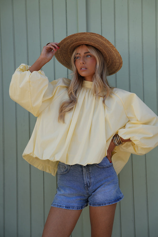 Blouse Dos Nu Lorena - Jaune