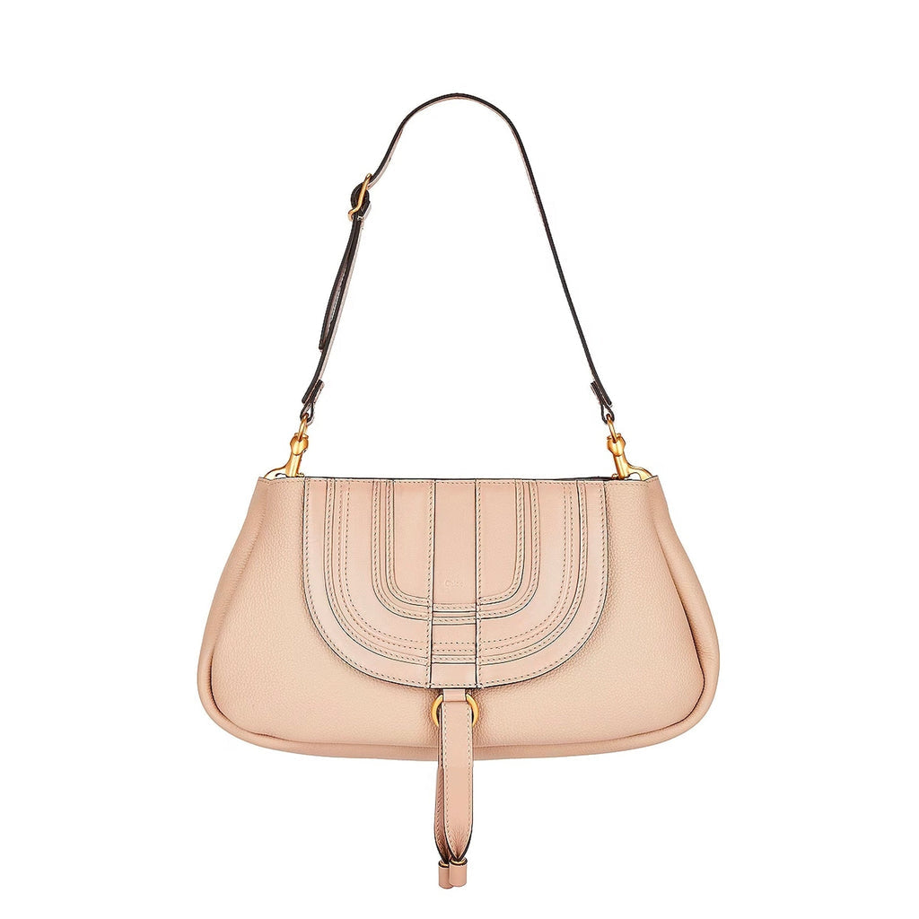 Chloe' Marcie Shoulder Bag - Beige - Femme