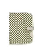 protège carnet de santé damier en coton milinane