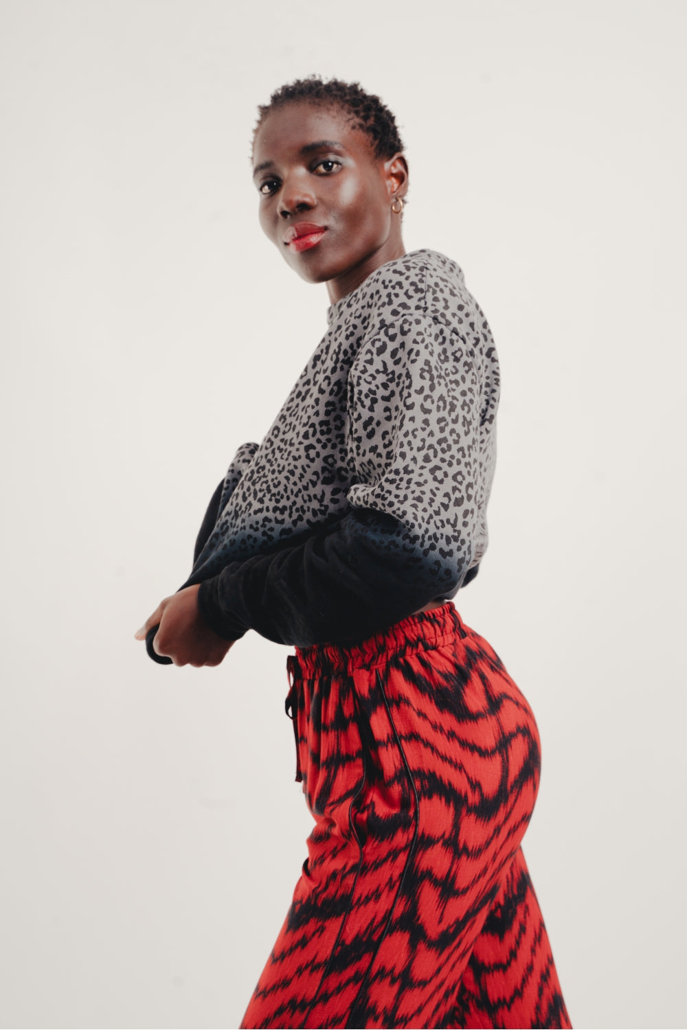 Le Pantalon Tracy Zèbre Rouge