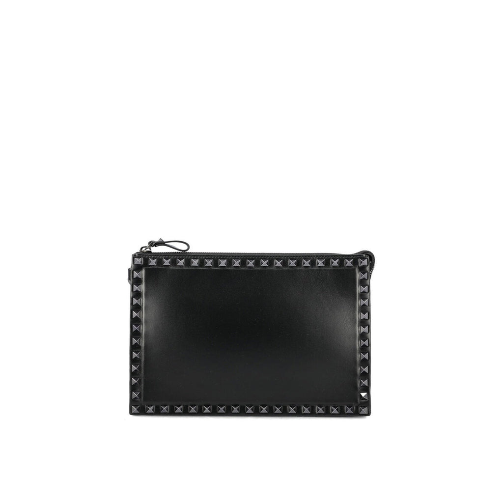 Valentino Garavani Rockstud Pouch - Black - Homme