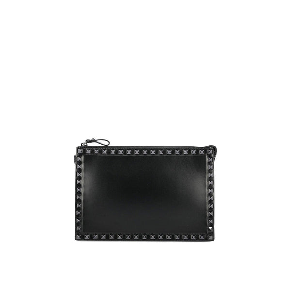 Valentino Garavani Rockstud Pouch - Black - Homme