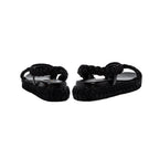 Black Ronda 20Mm Flatform Asymmetrical Sandal