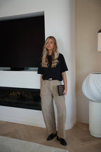 Pantalon Velours Elly - Beige