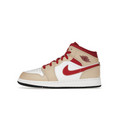 Air Jordan 1 Mid Light Curry Cardinal