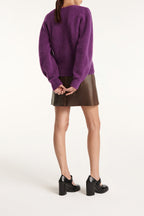 The Kooples - Pull En Alpaga Et Laine Violet - Femme