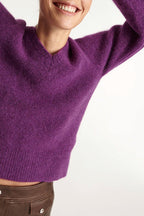 The Kooples - Pull En Alpaga Et Laine Violet - Femme