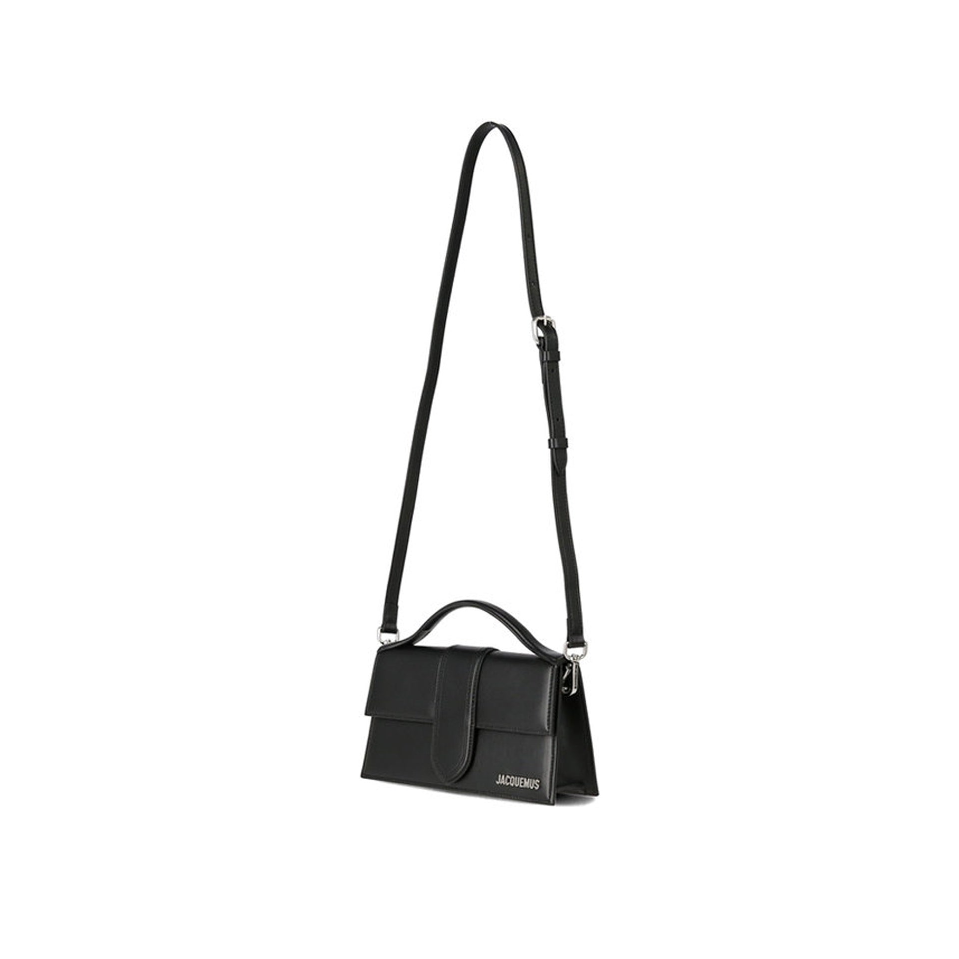 Jacquemus - Sac Le Grand Bambino - Silver Logo - Femme - Black