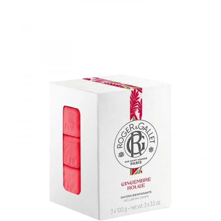 Gingembre Rouge Coffret 3 Savons Bienfaisants 3 x