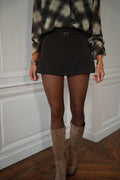 Jupe Short Marion - Chocolat