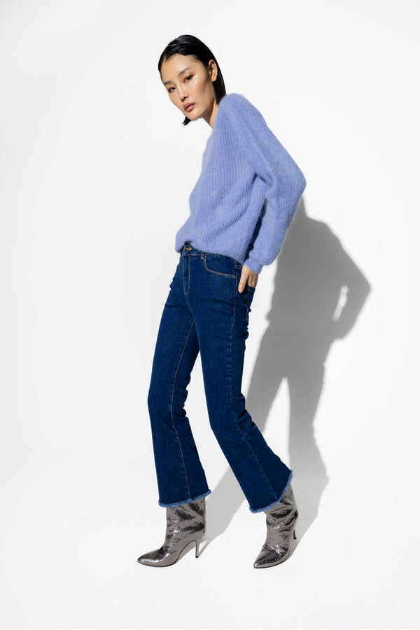 Le Jean Davis Trompette Bleu Moyen