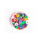 Boite De Perles Rondelles Heishi 6 Mm - Mix De Couleurs Pop